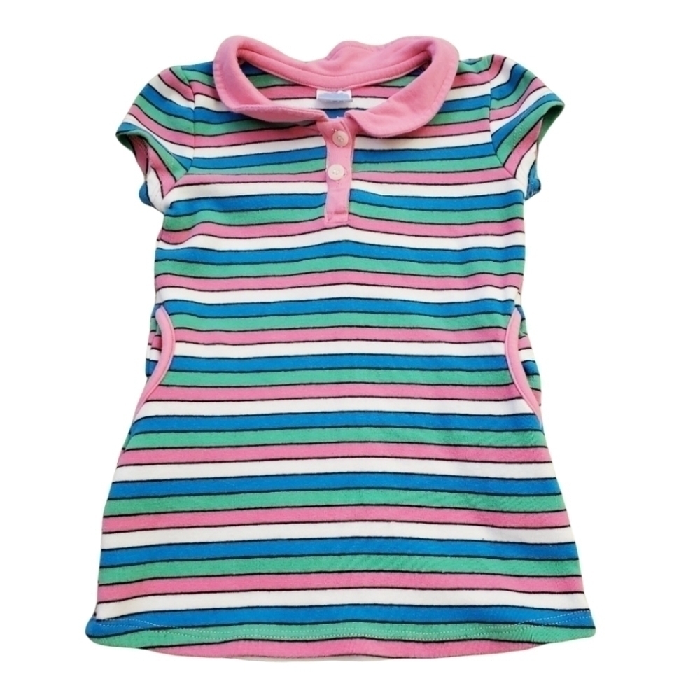 Crib Couture Girls 18M Striped Shirt Dress‎ Toddler